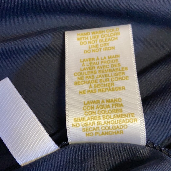 Anne Cole Tankini Bathing Suit Top Halter Tie Medium - Picture 7 of 8